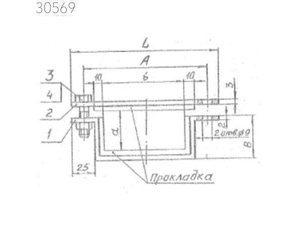 Подвески судовых трубопроводов тип 9-165х325-АМг 300 мм РИДФ.301525.001 0,25 кг