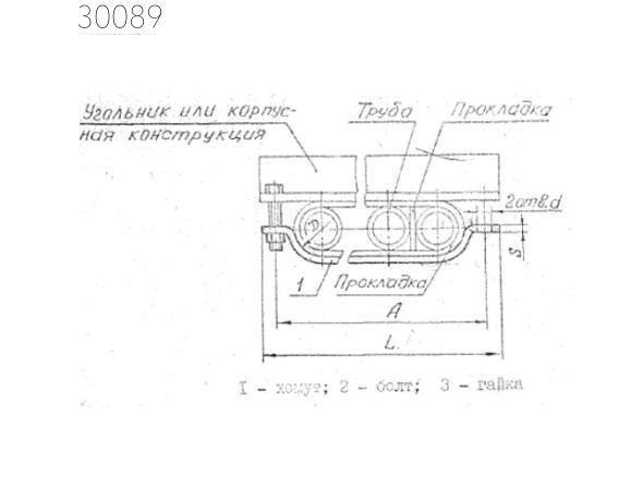 Подвески судовых трубопроводов тип 5-115х1-АМг 110 мм РИДФ.301525.001 0,18 кг