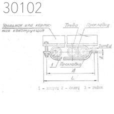 Подвески судовых трубопроводов тип 5-160х1-АМг 156 мм РИДФ.301525.001 0,3 кг