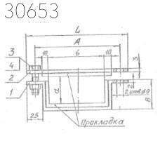 Подвески судовых трубопроводов тип 9-125х295-АМг 150 мм РИДФ.301525.001 0,226 кг